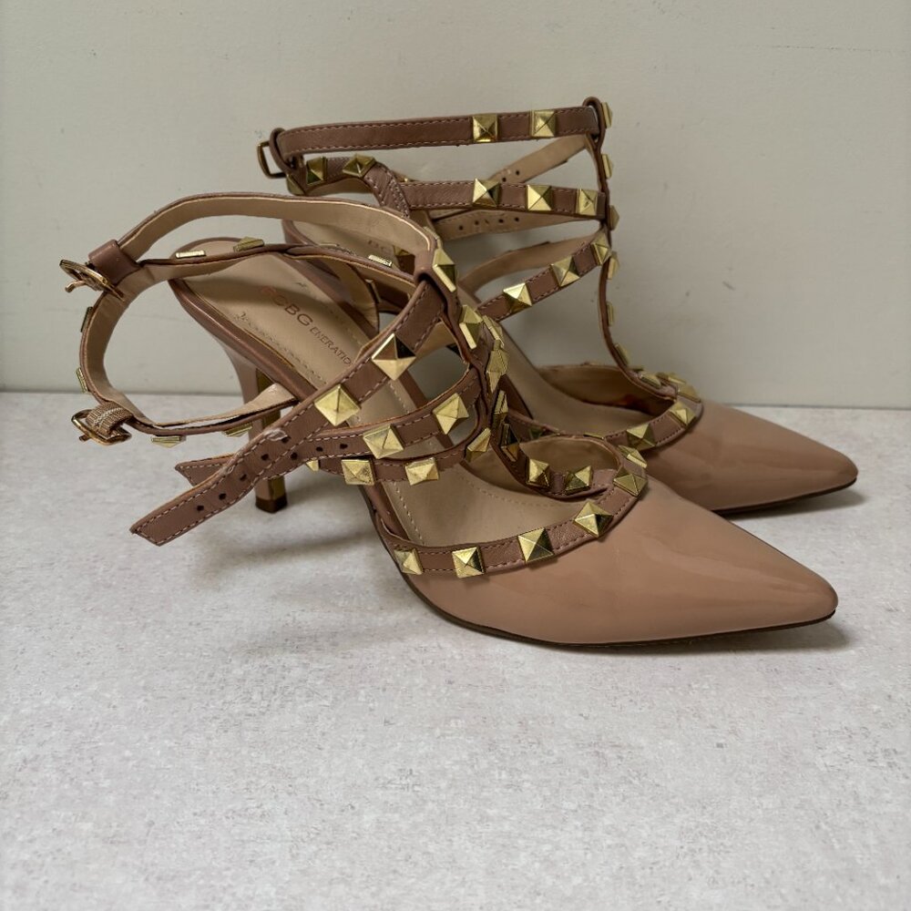 BCBG Generation Stud Ankle Heel - Beige -7